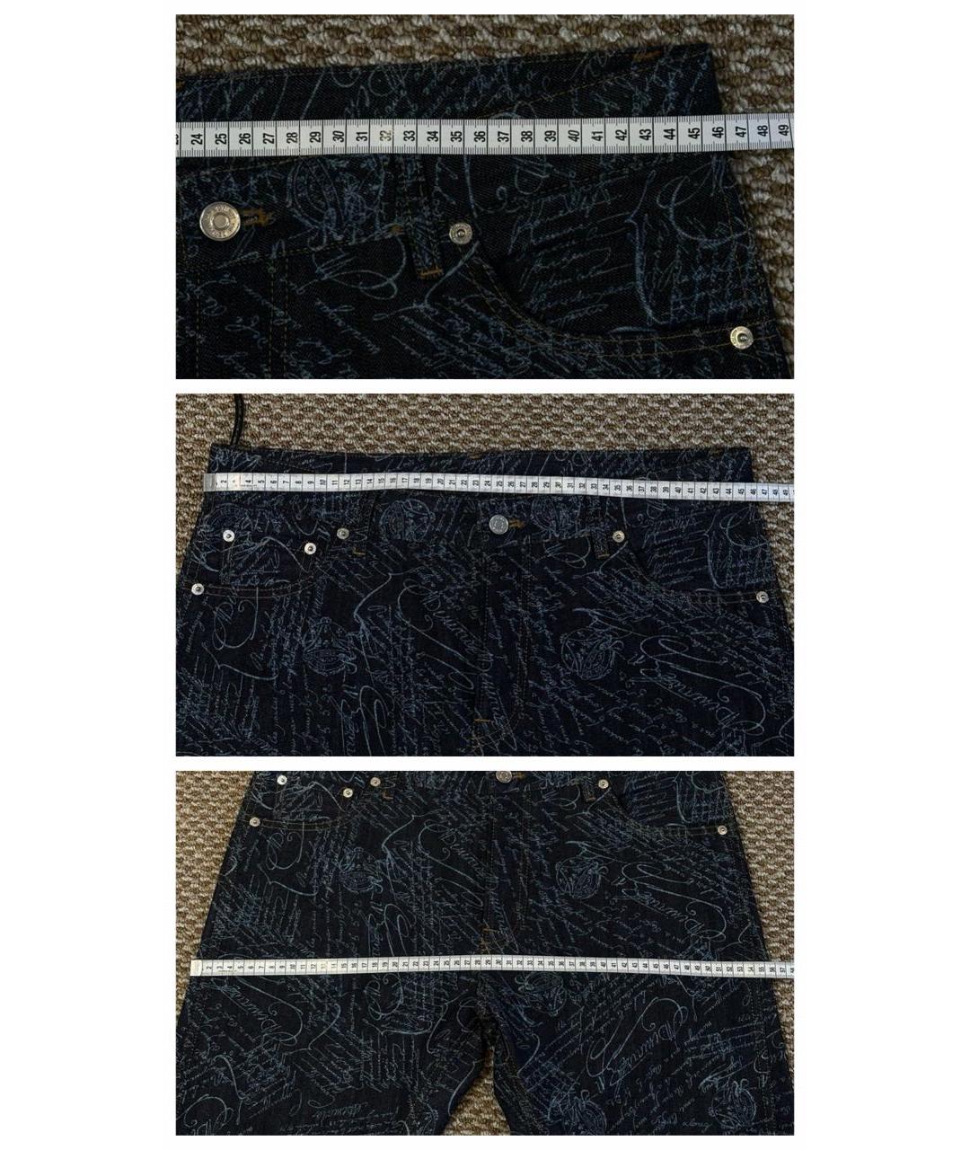 BERLUTI Темно-синие хлопковые джинсы, фото 7