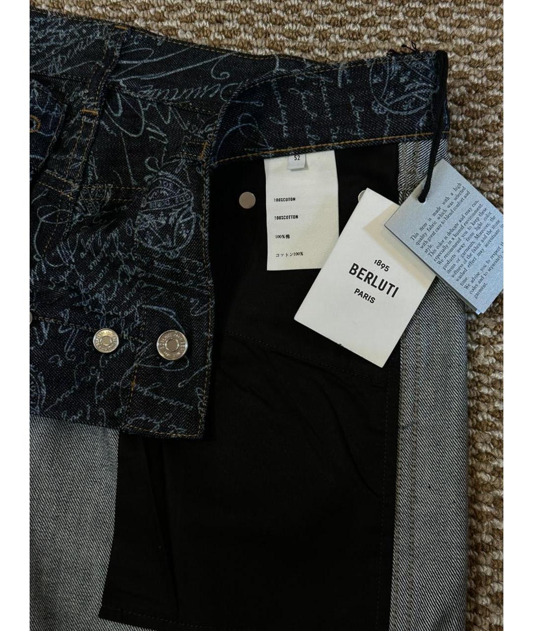 BERLUTI Темно-синие хлопковые джинсы, фото 3