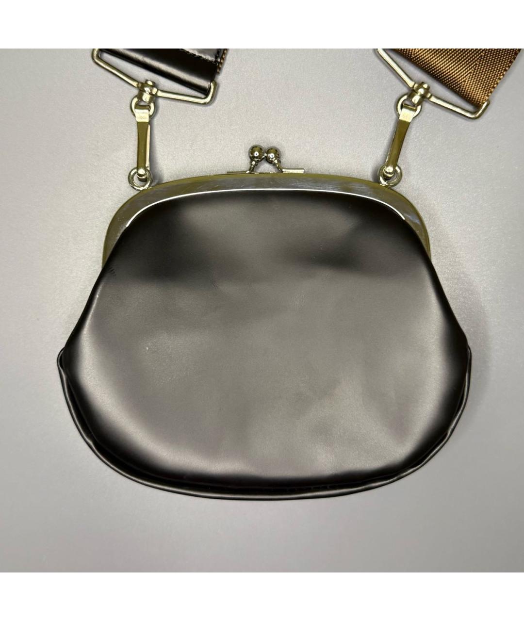 COMME DES GARÇONS Черная кожаная сумка через плечо, фото 2