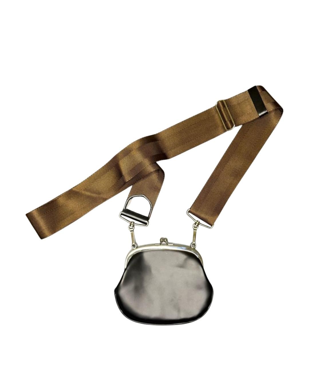 COMME DES GARÇONS Черная кожаная сумка через плечо, фото 1