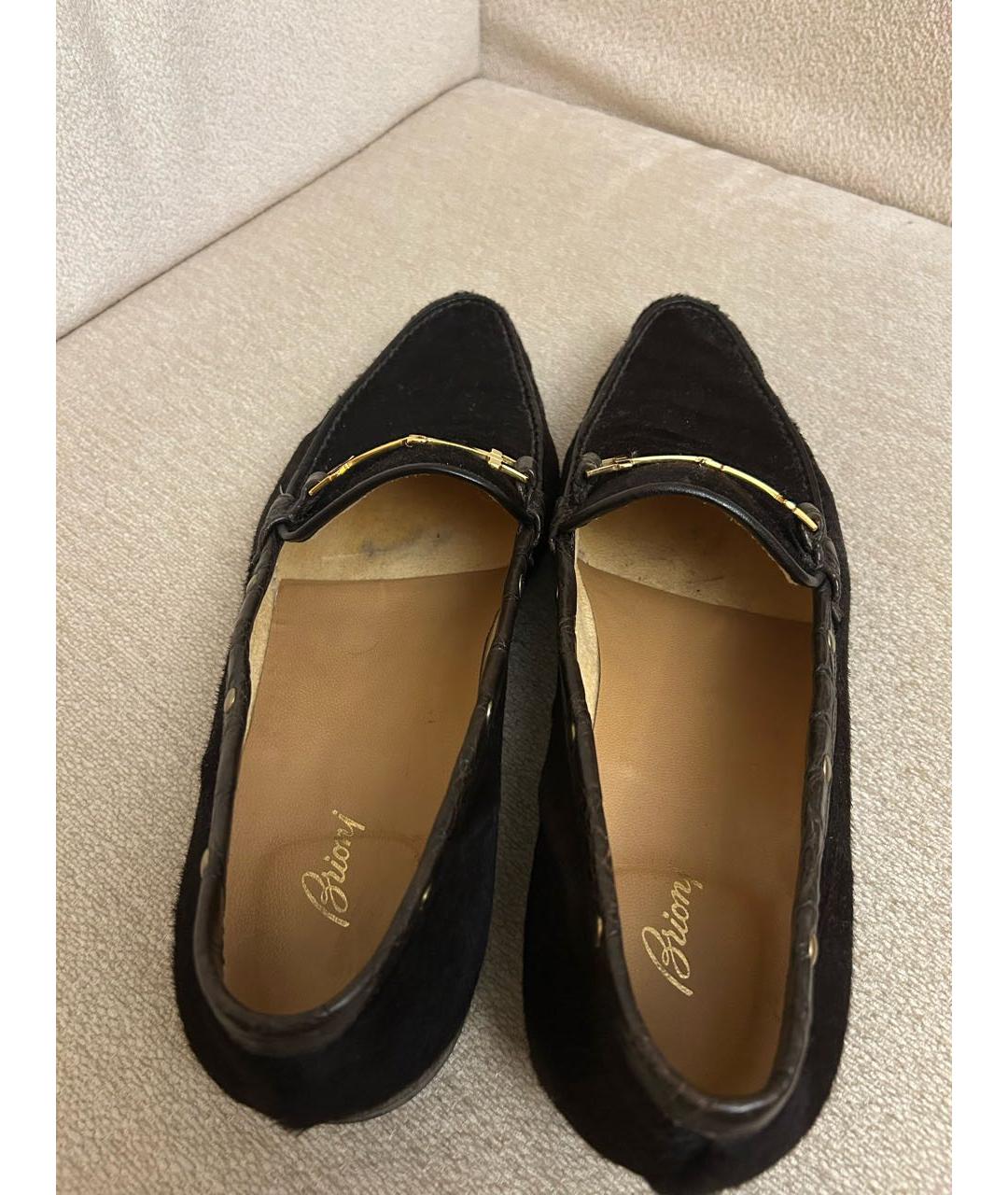 BRIONI Черные кожаные лоферы, фото 3