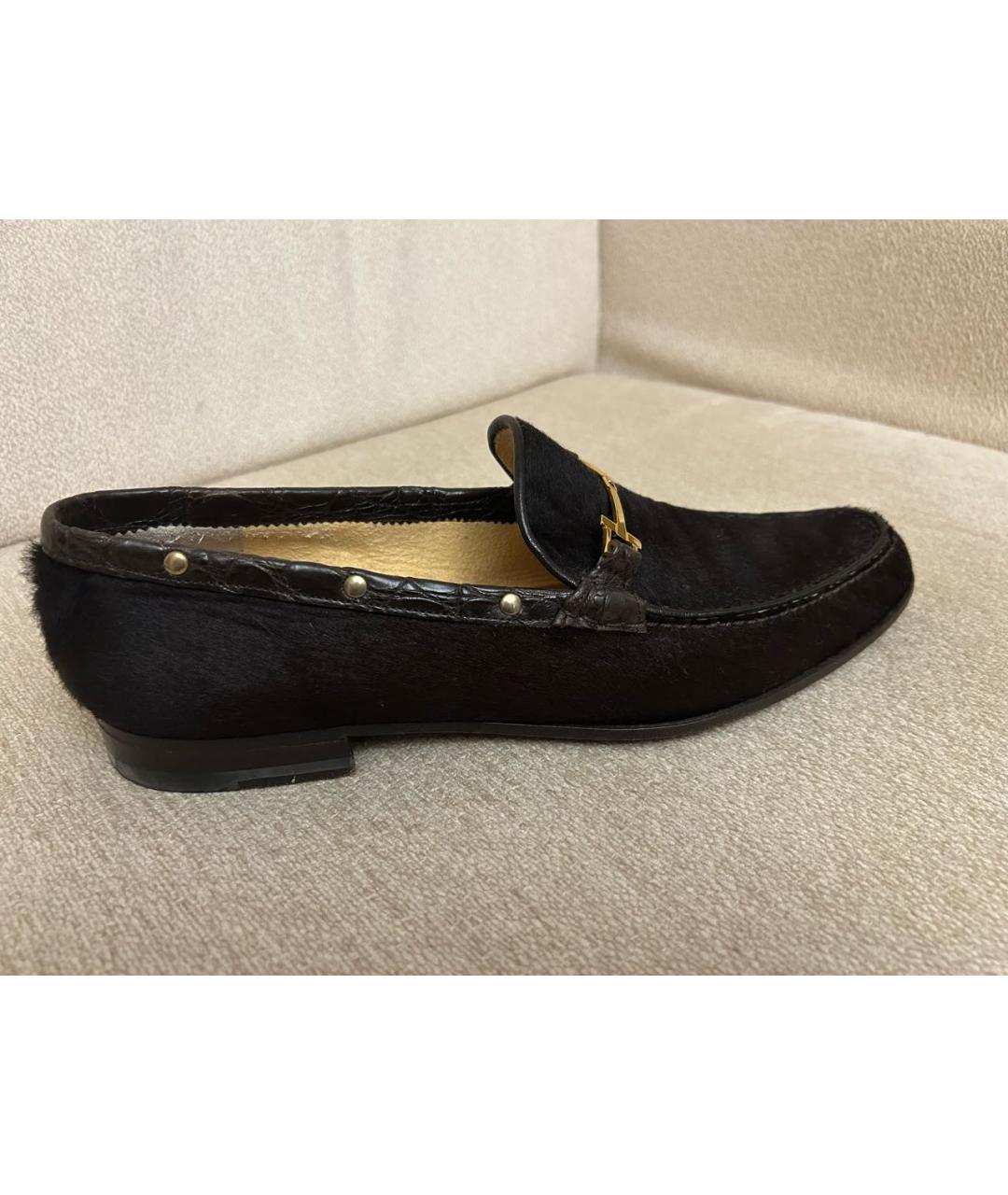 BRIONI Черные кожаные лоферы, фото 9