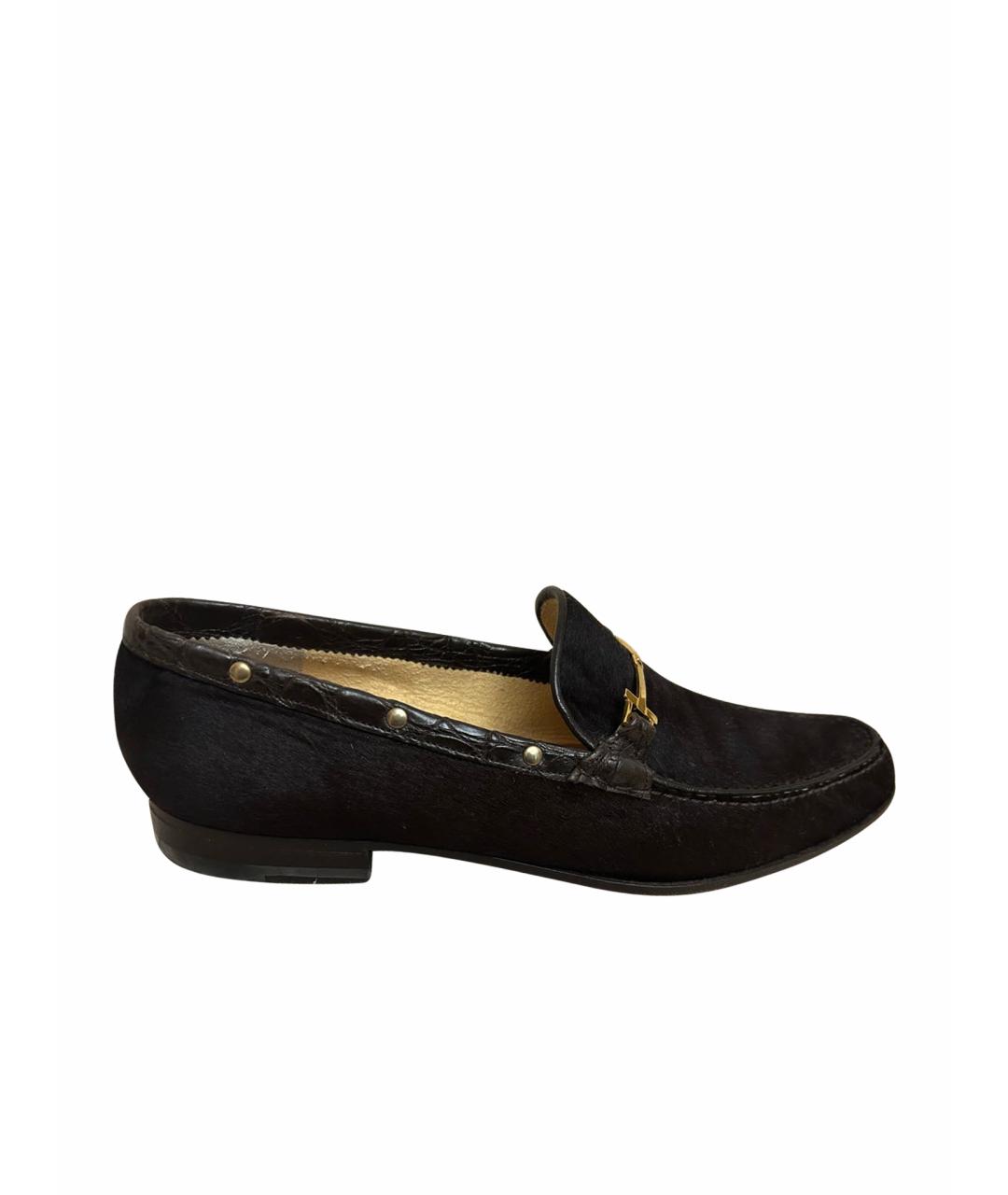 BRIONI Черные кожаные лоферы, фото 1