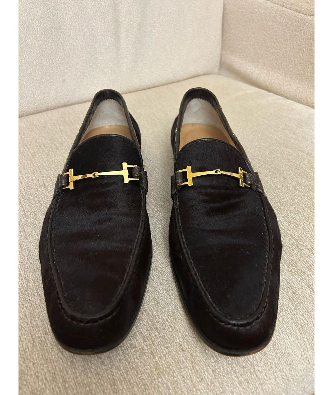 BRIONI Черные кожаные лоферы, фото 2