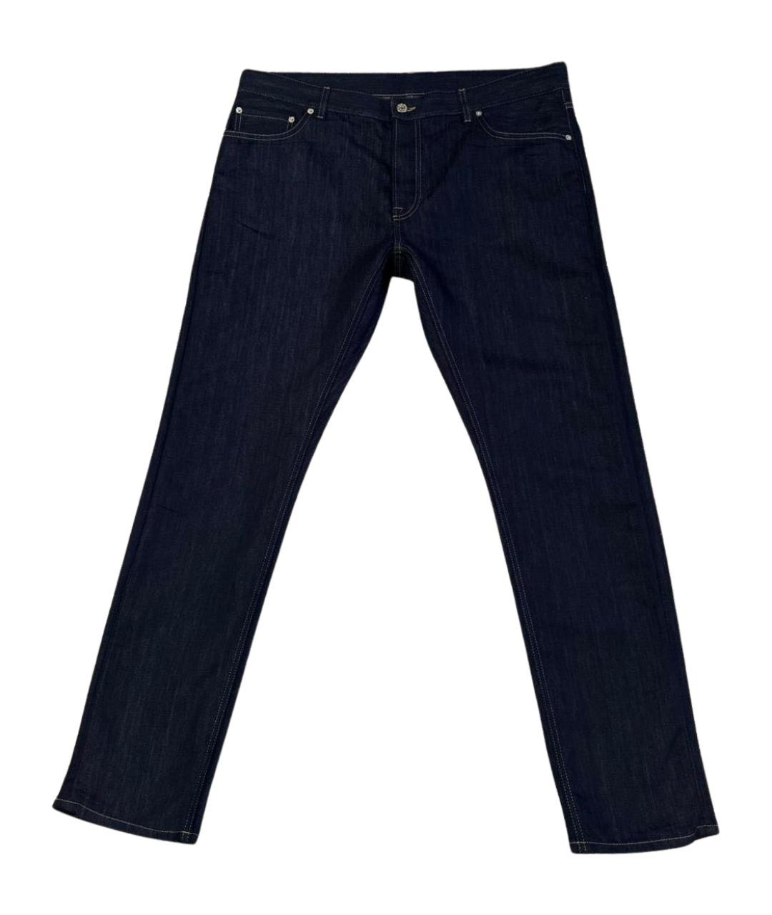 BERLUTI Темно-синие хлопковые джинсы, фото 1