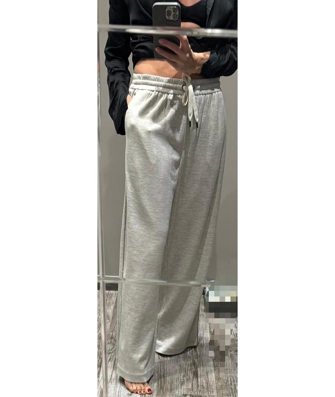 BRUNELLO CUCINELLI Серые хлопковые спортивные брюки и шорты, фото 5