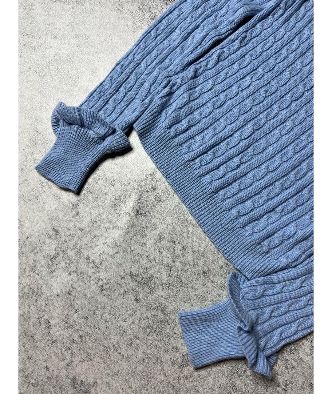 RED VALENTINO Голубой шерстяной джемпер / свитер, фото 4