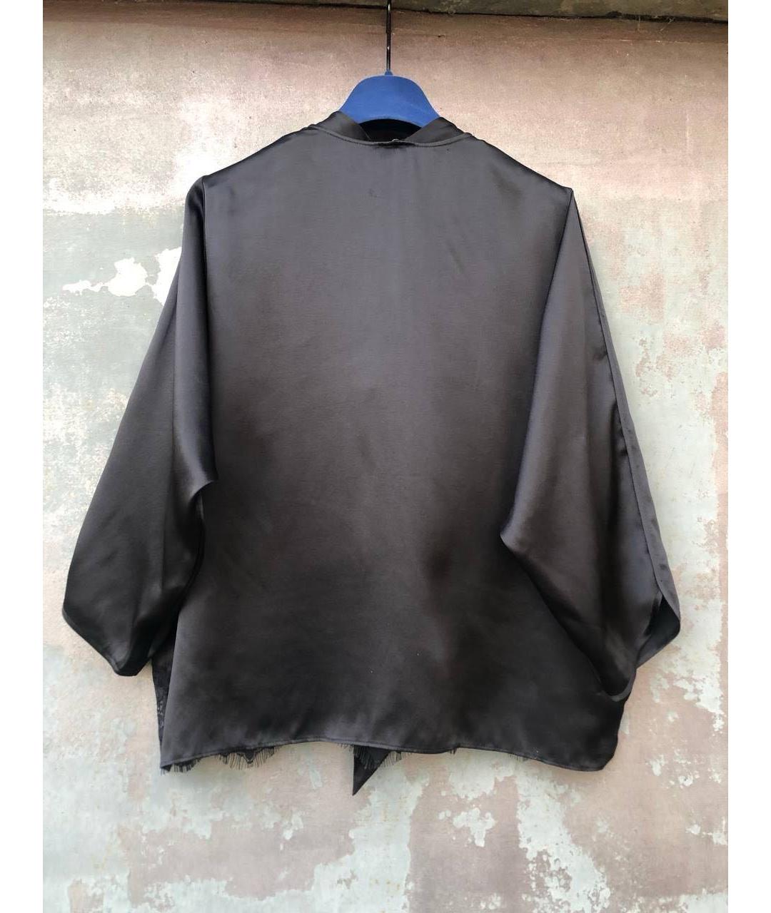 PINKO Черная шелковая блузы, фото 8
