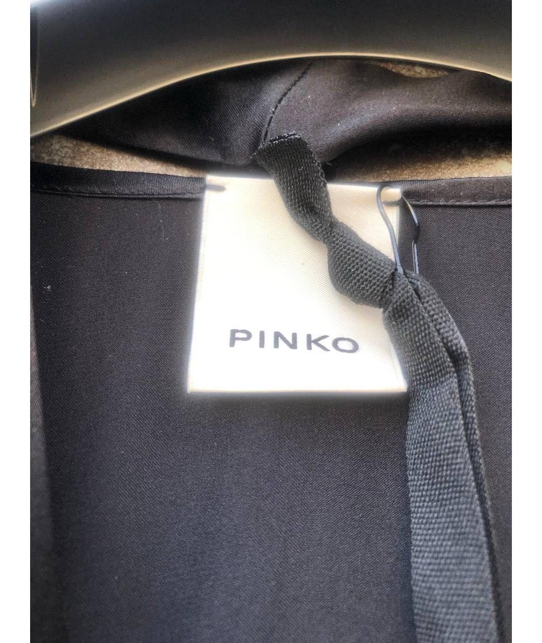 PINKO Черная шелковая блузы, фото 2