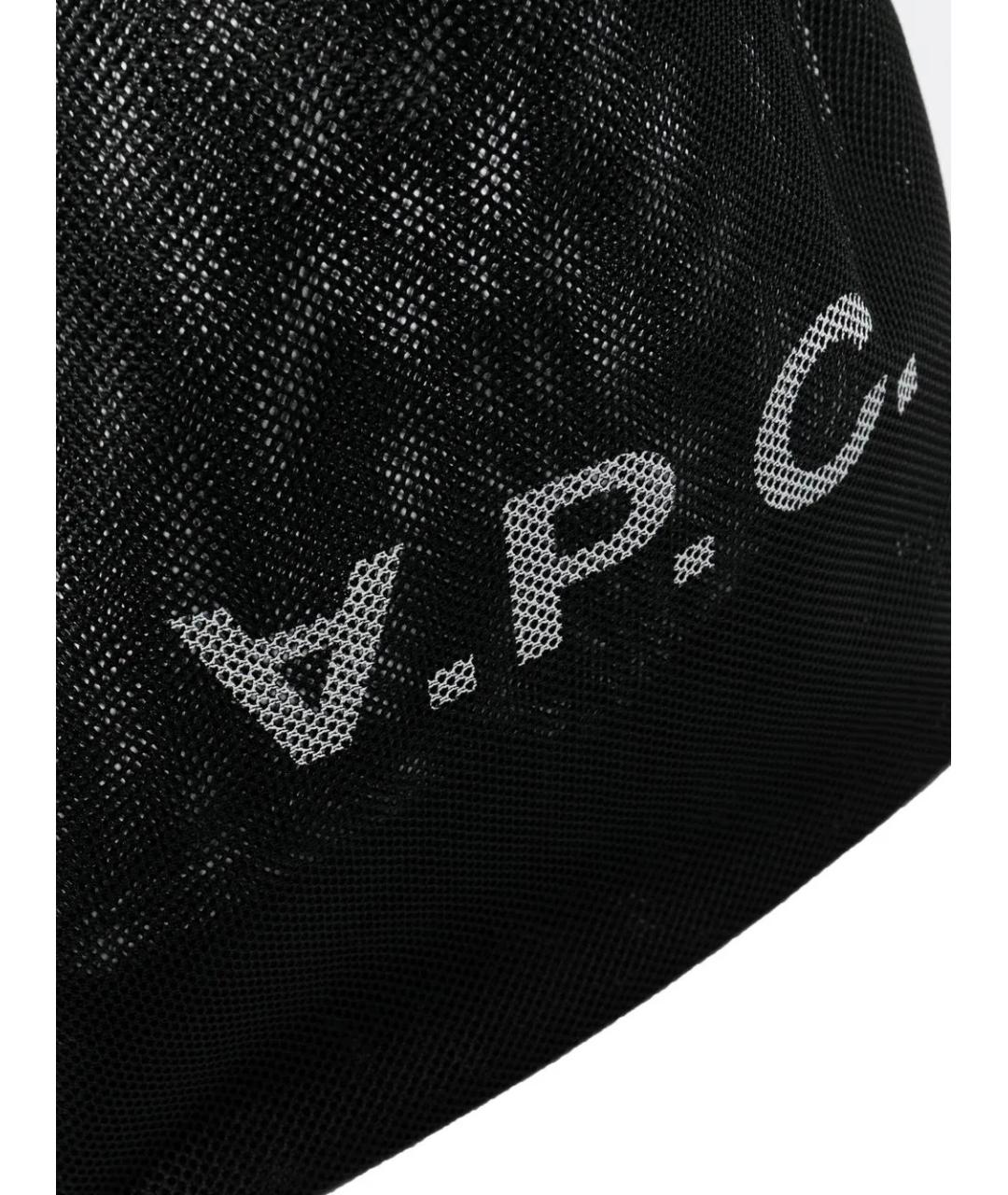 A.P.C. Черная тканевая сумка тоут, фото 4