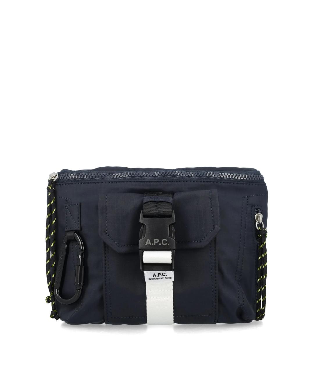 A.P.C. Синяя синтетическая барсетка, фото 1