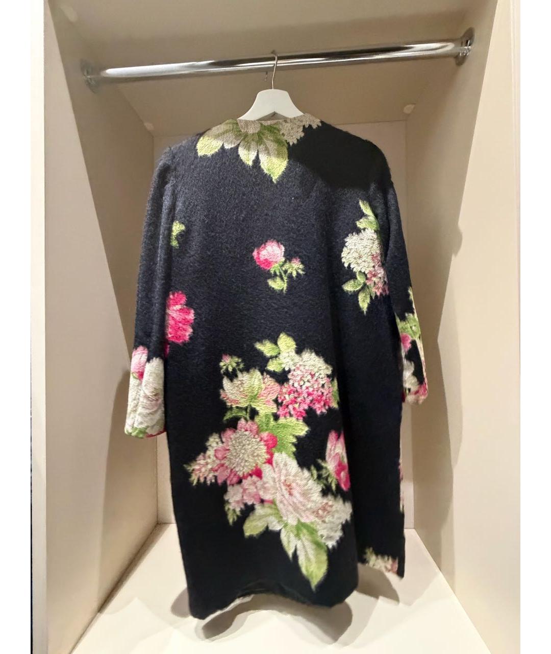 DOLCE&GABBANA Темно-синее шерстяное пальто, фото 2