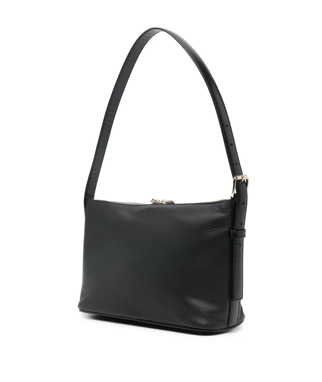 A.P.C. Черная кожаная сумка с короткими ручками, фото 3