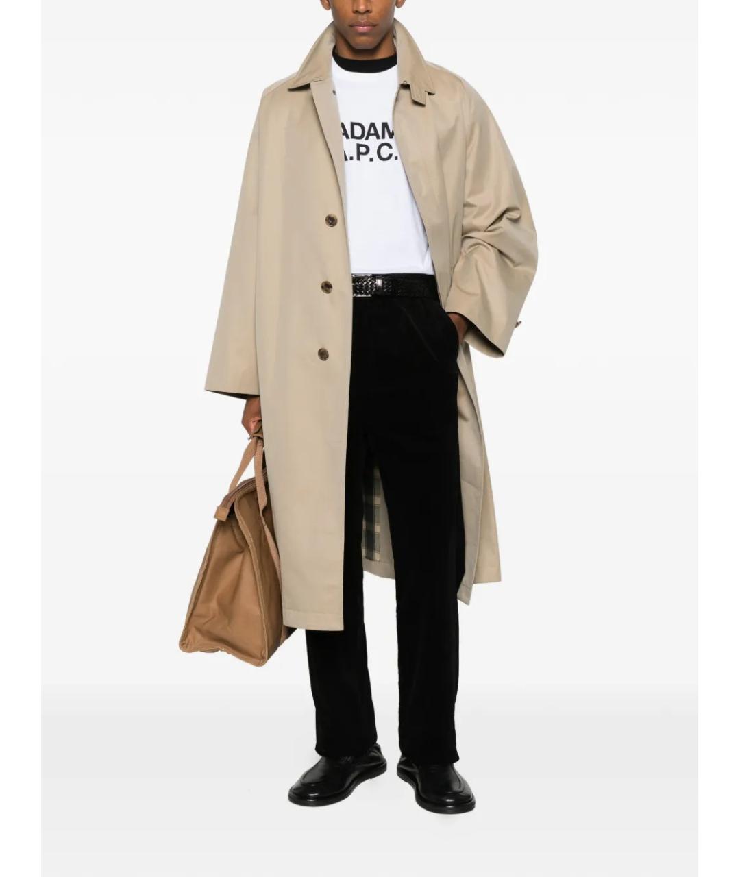 A.P.C. Белая хлопковая футболка, фото 2