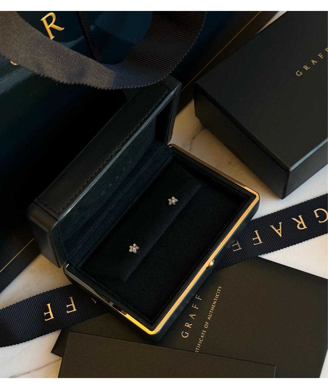 GRAFF Серебряные серьги из белого золота, фото 4