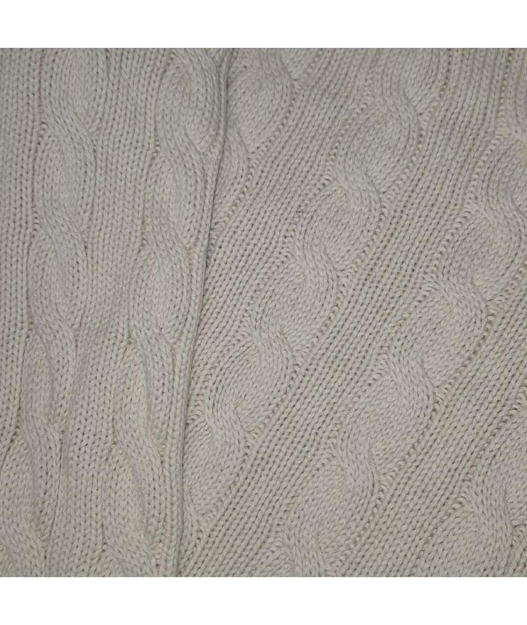 POLO RALPH LAUREN Бежевый хлопковый джемпер / свитер, фото 4