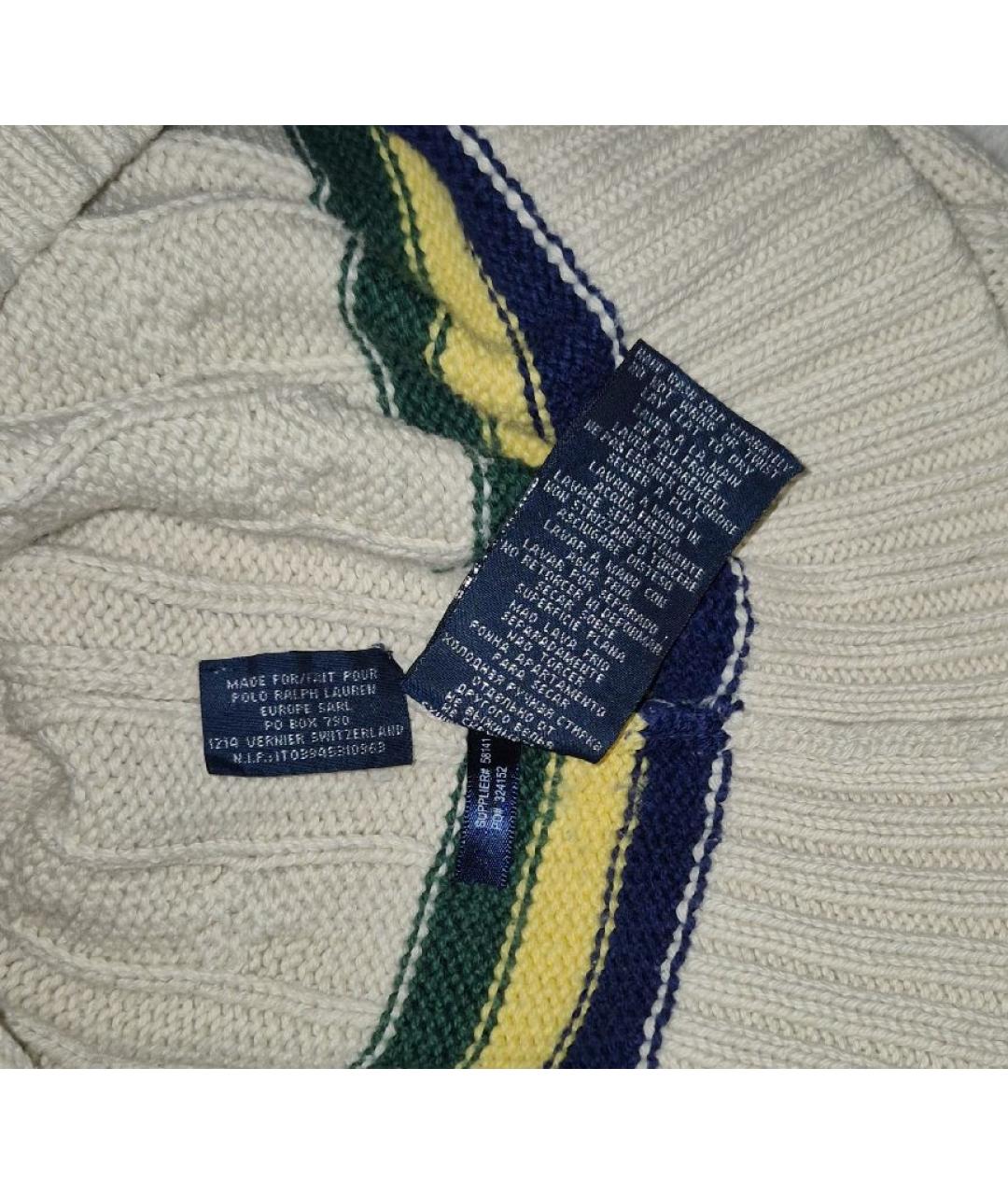 POLO RALPH LAUREN Бежевый хлопковый джемпер / свитер, фото 8