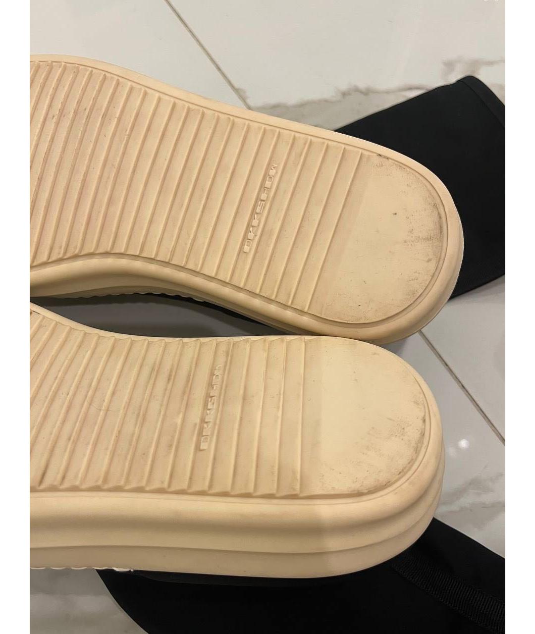 RICK OWENS DRKSHDW Черные высокие кроссовки / кеды, фото 6