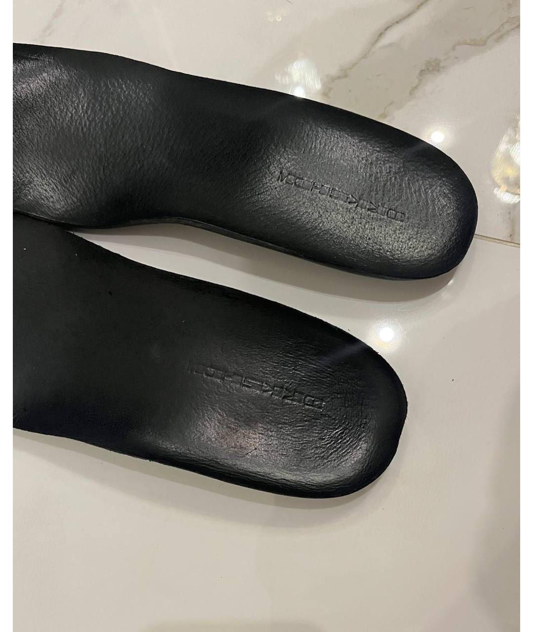 RICK OWENS DRKSHDW Черные высокие кроссовки / кеды, фото 5