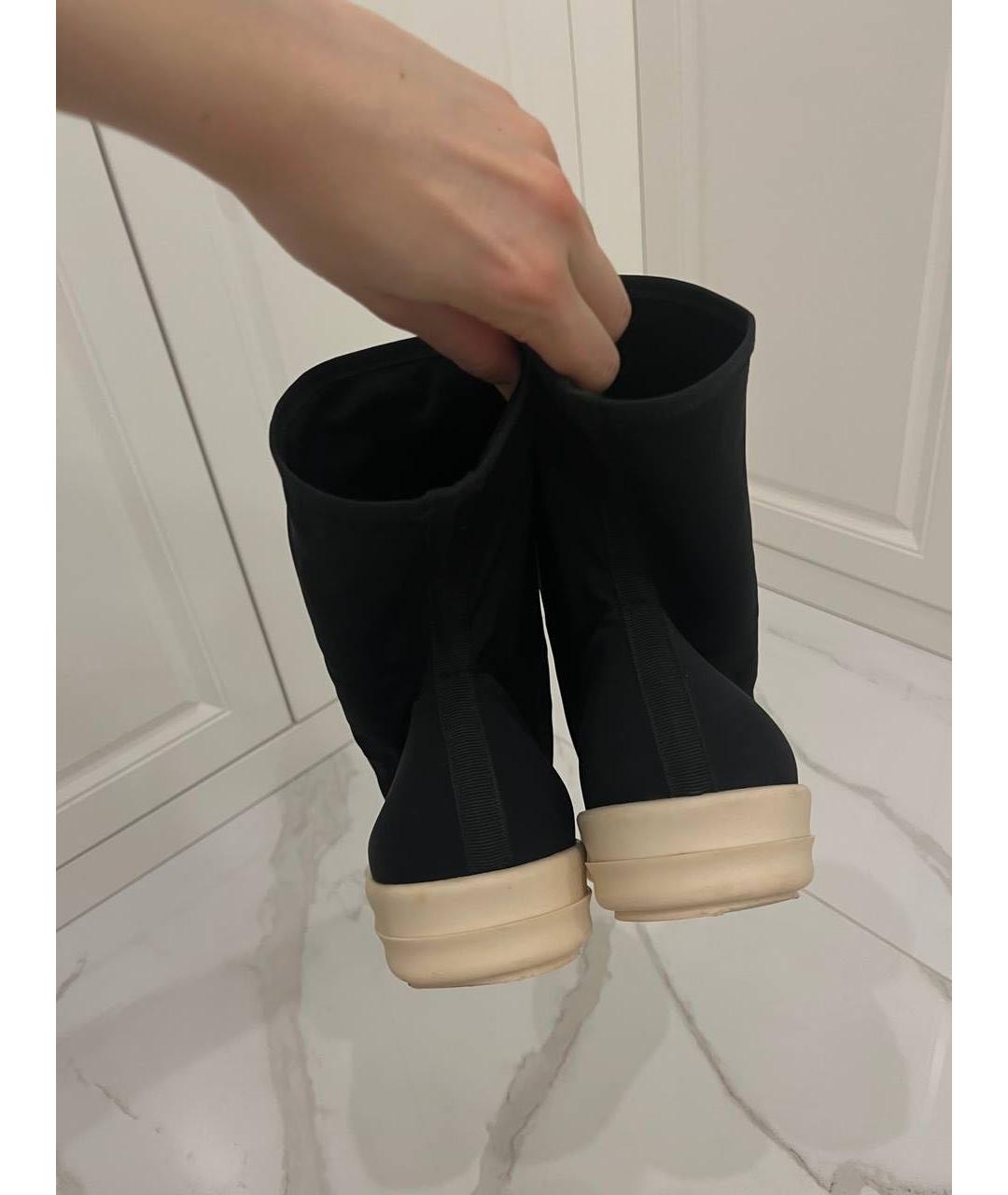 RICK OWENS DRKSHDW Черные высокие кроссовки / кеды, фото 4