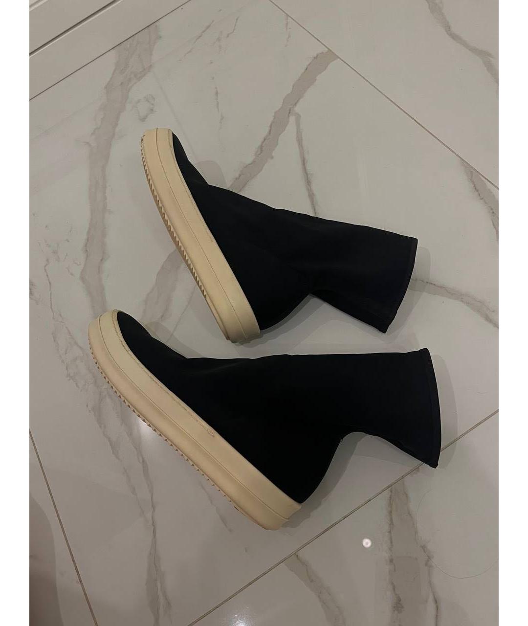 RICK OWENS DRKSHDW Черные высокие кроссовки / кеды, фото 8