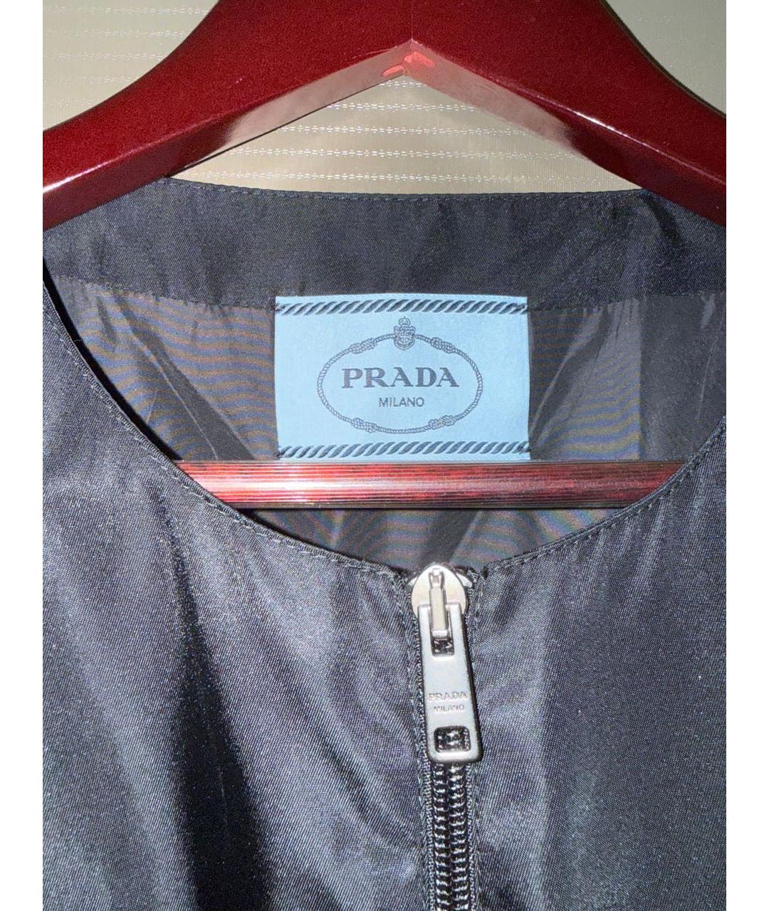 PRADA Черное полиамидовое повседневное платье, фото 4