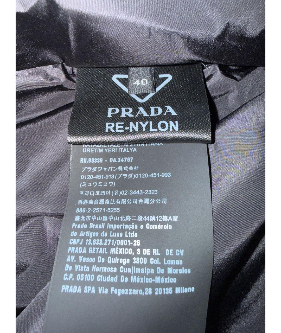 PRADA Черное полиамидовое повседневное платье, фото 6