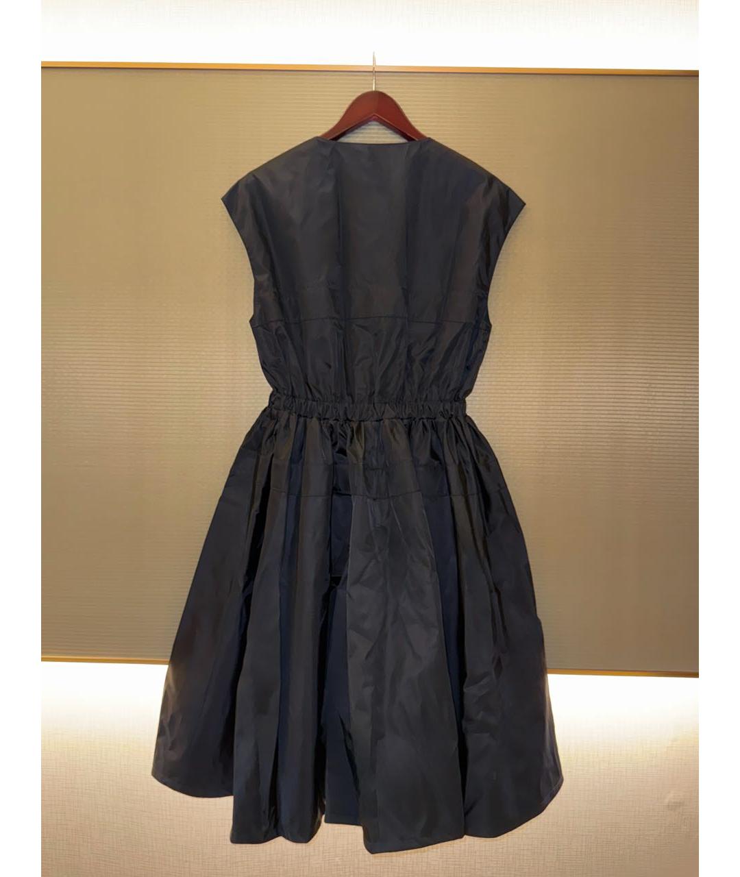 PRADA Черное полиамидовое повседневное платье, фото 3