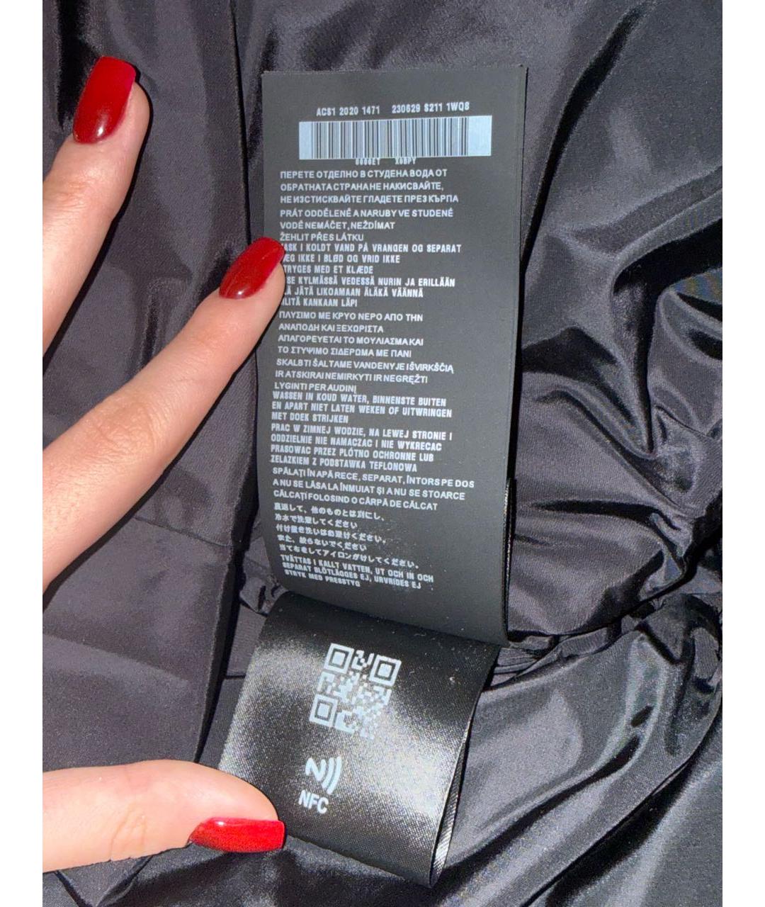 PRADA Черное полиамидовое повседневное платье, фото 8