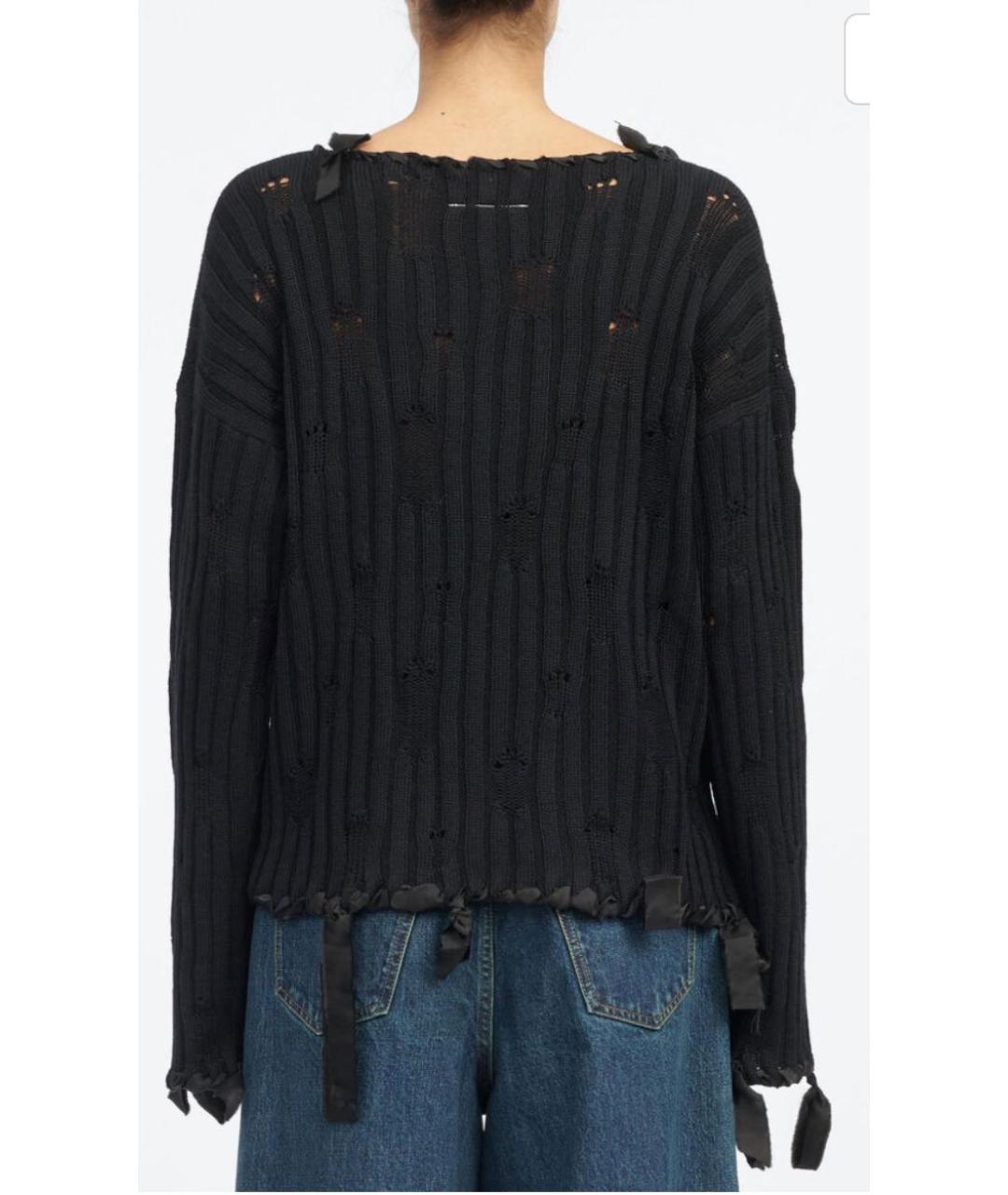 MM6 MAISON MARGIELA Черный шерстяной джемпер / свитер, фото 2