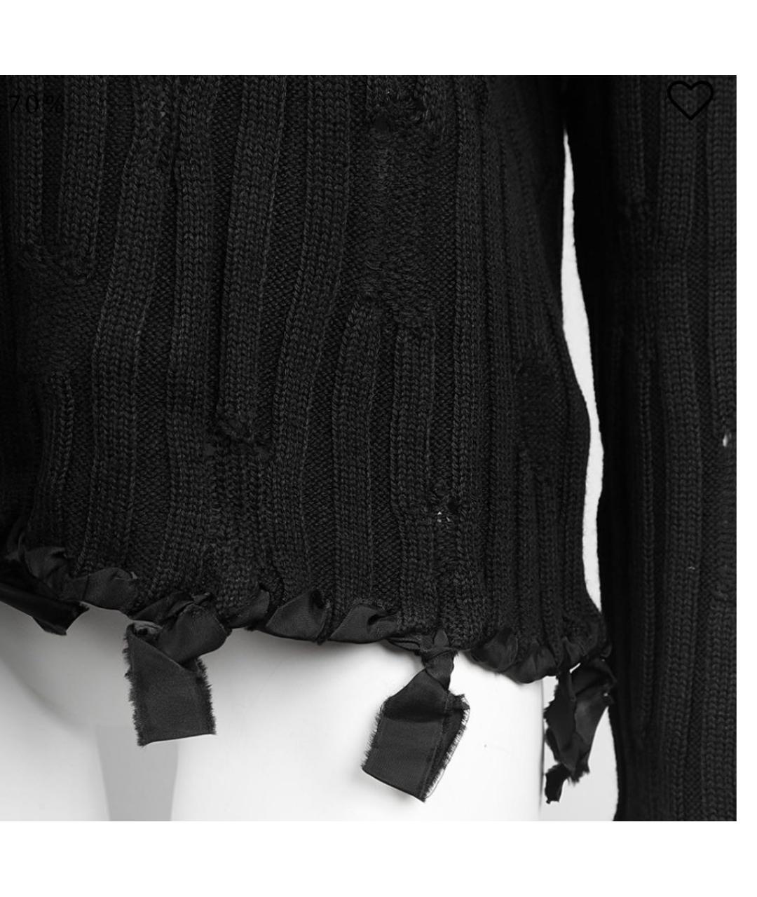 MM6 MAISON MARGIELA Черный шерстяной джемпер / свитер, фото 8