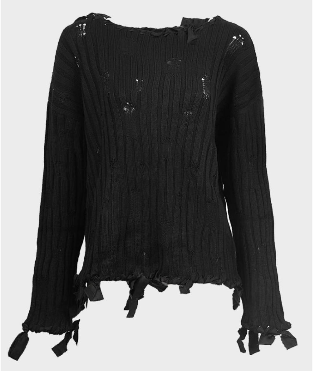 MM6 MAISON MARGIELA Черный шерстяной джемпер / свитер, фото 9