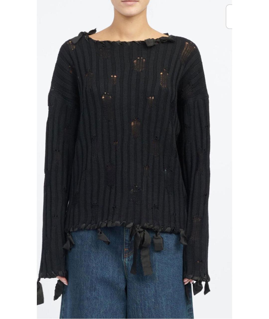 MM6 MAISON MARGIELA Черный шерстяной джемпер / свитер, фото 5