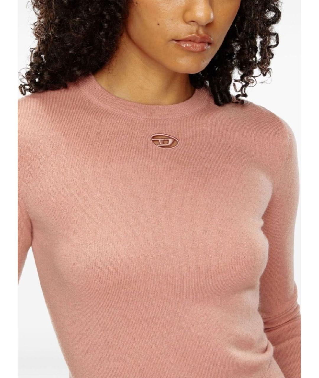 DIESEL Розовый кашемировый джемпер / свитер, фото 8