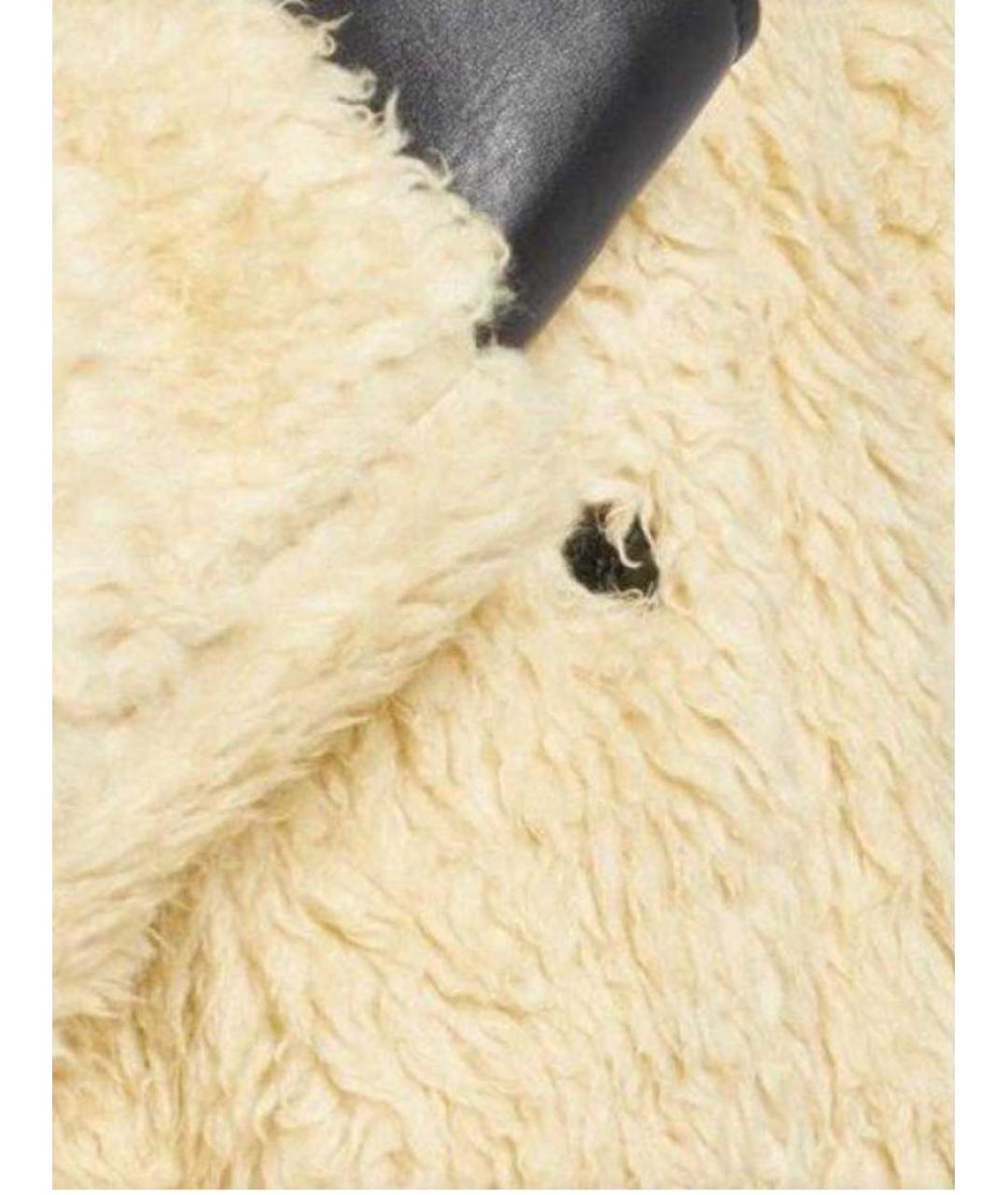 MM6 MAISON MARGIELA Бежевое полиэстеровое пальто, фото 4