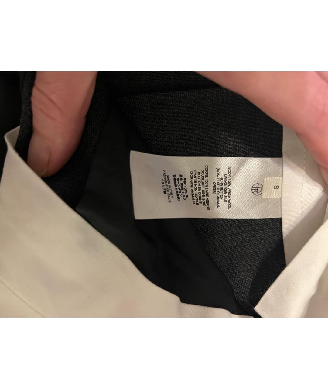 THE ROW Серые шерстяные брюки широкие, фото 4