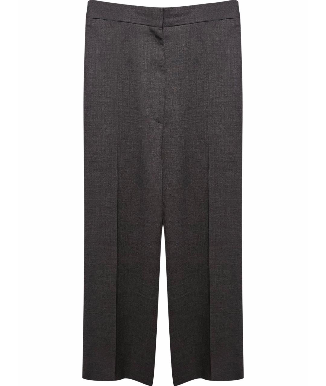 THE ROW Серые шерстяные брюки широкие, фото 1