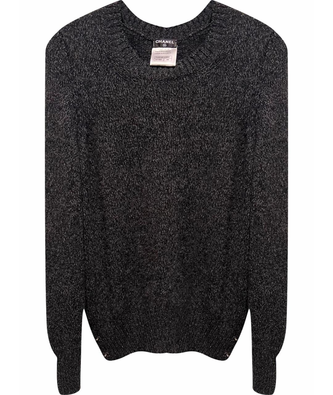CHANEL Серый кашемировый джемпер / свитер, фото 1