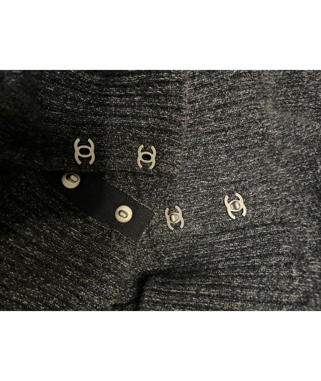CHANEL Серый кашемировый джемпер / свитер, фото 4