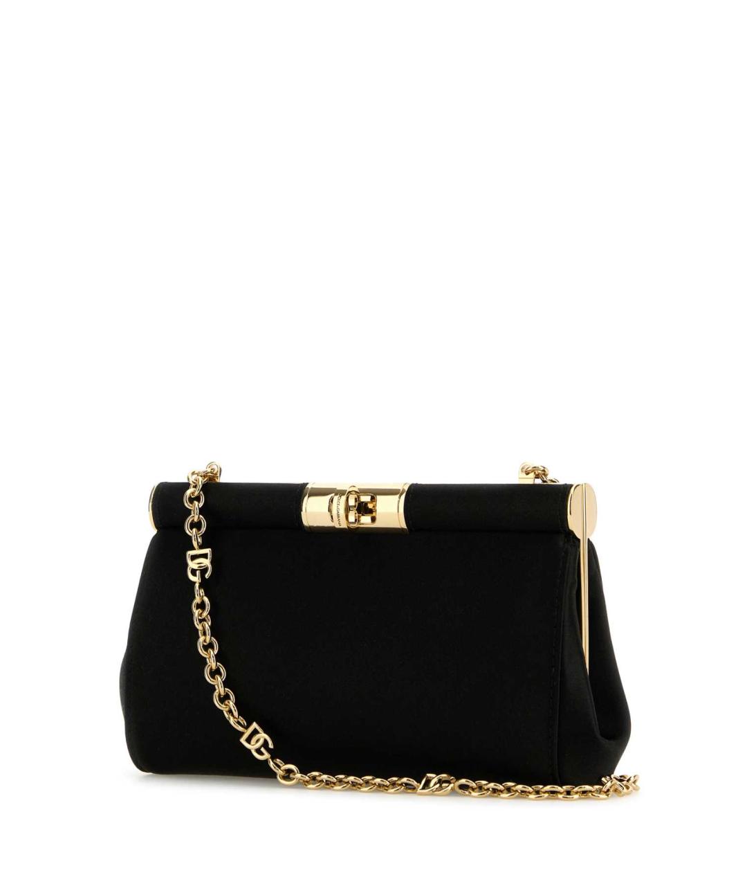 DOLCE&GABBANA Черная тканевая сумка через плечо, фото 2