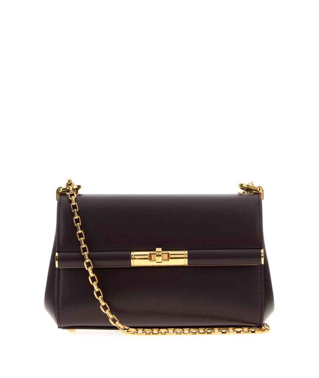 DOLCE&GABBANA Фиолетовая кожаная сумка через плечо, фото 1