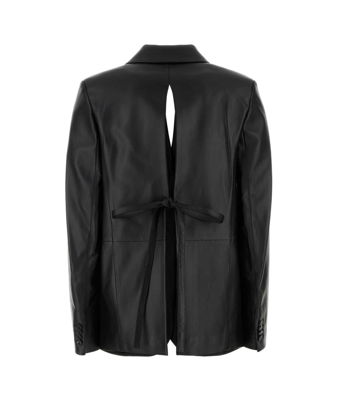LOEWE Черный кожаный жакет/пиджак, фото 2