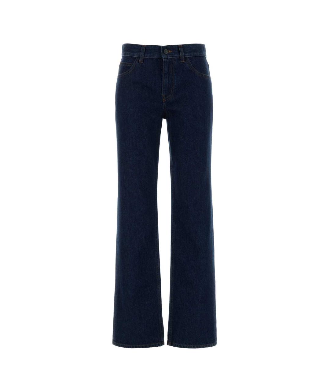 THE ROW Синие хлопковые прямые джинсы, фото 1