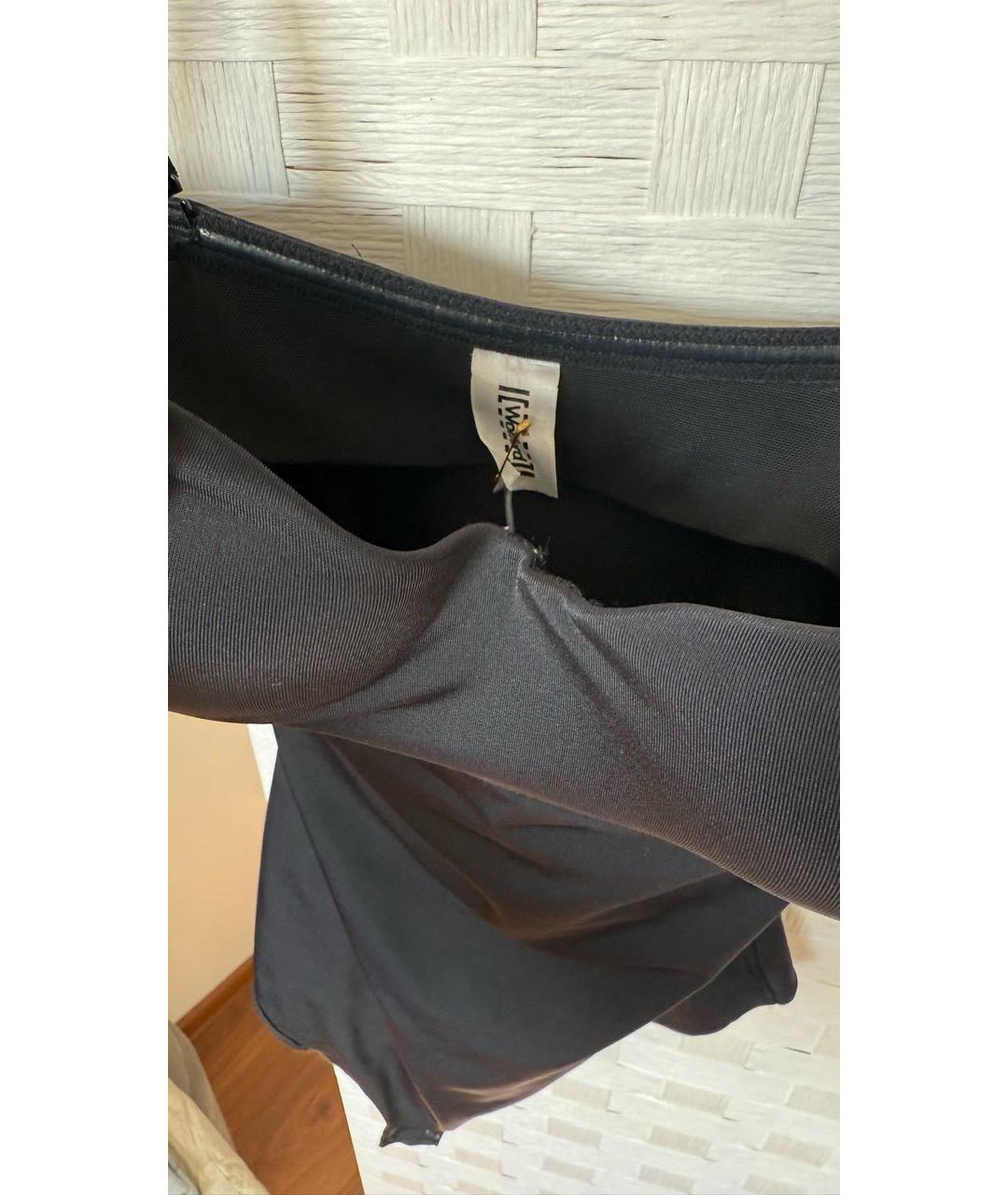 WOLFORD Черная полиэстеровая майка, фото 4