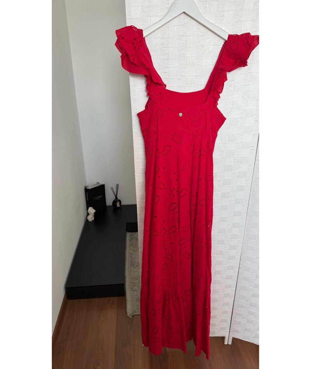 LIU JO Красный хлопковый сарафан, фото 2