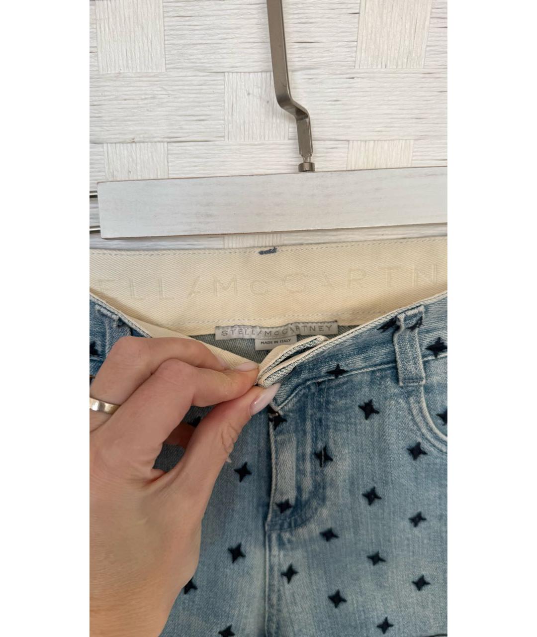 STELLA MCCARTNEY Голубые деним шорты, фото 4