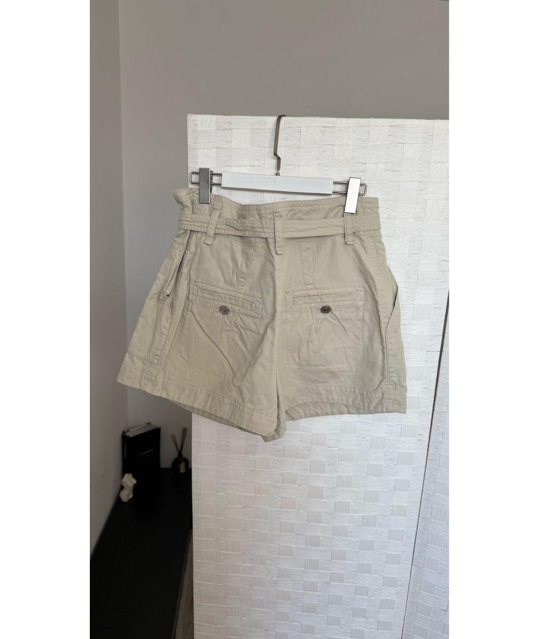 ISABEL MARANT ETOILE Бежевые хлопковые шорты, фото 2