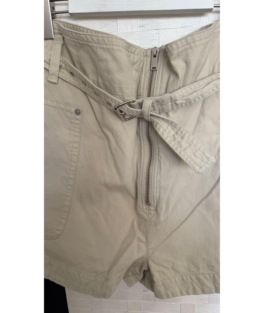 ISABEL MARANT ETOILE Бежевые хлопковые шорты, фото 4