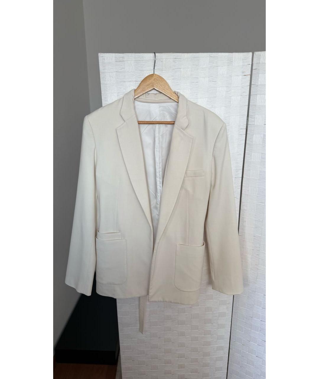 HELMUT LANG Бежевый хлопковый жакет/пиджак, фото 5