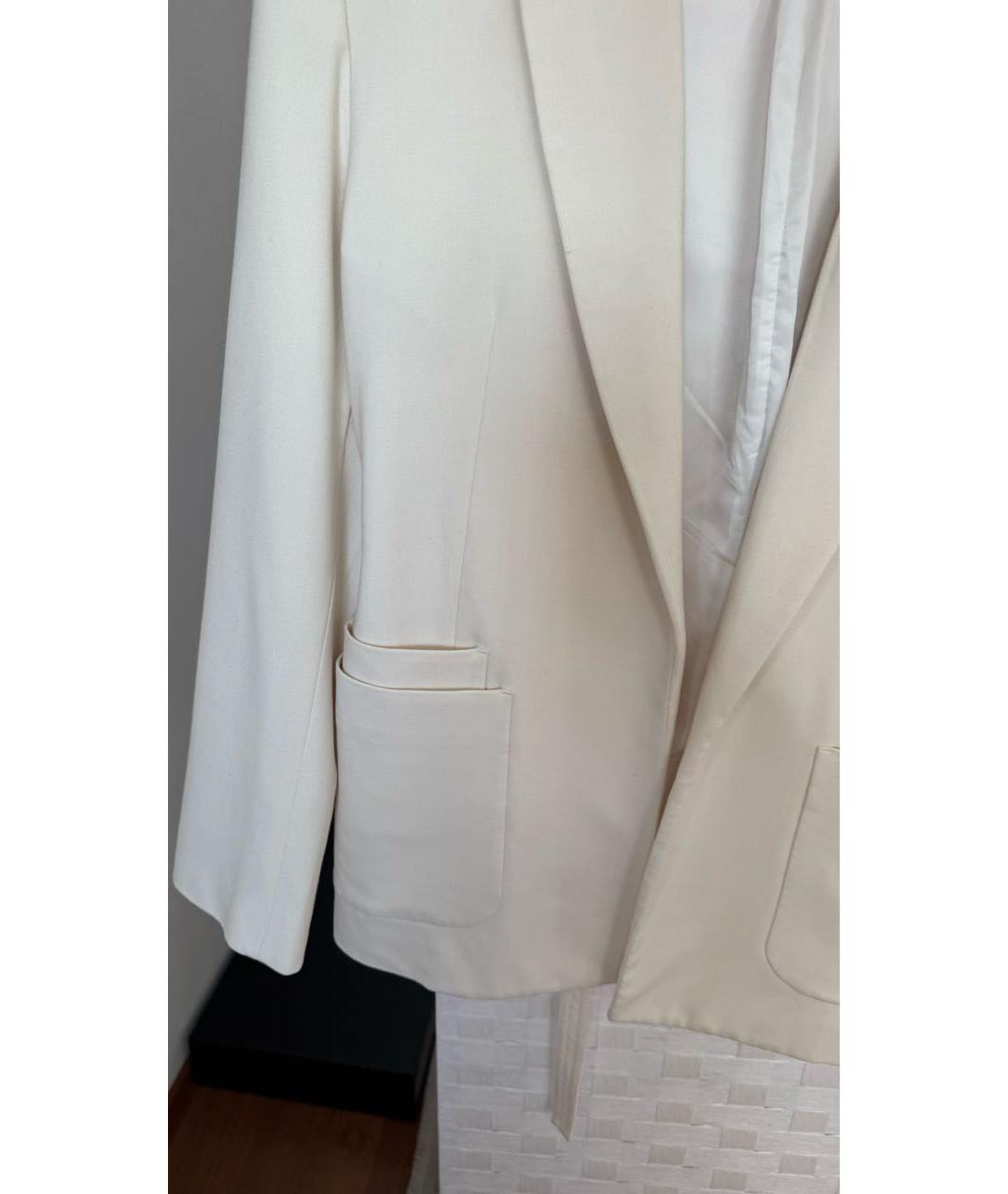 HELMUT LANG Бежевый хлопковый жакет/пиджак, фото 3
